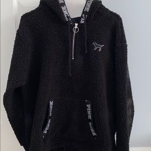 ✨Cute black sequined sherpa✨